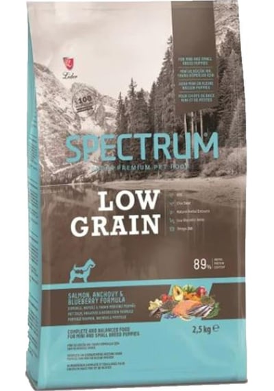 Spectrum Low Grain Somonlu& Hamsili Yaban Mersinli Mini Ve Küçül Irk Yavru Köpek Maması 2500 G
