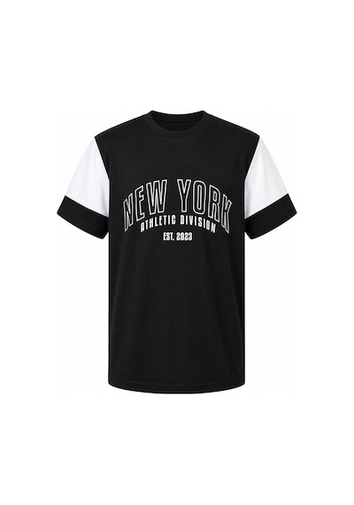 Trender New York Baskı Siyah Erkek Çocuk T-shirt 8030