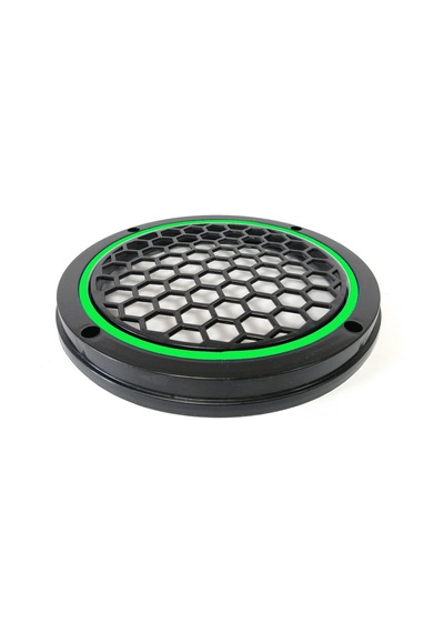 Garaj Dünyası Yeşil Neon Ledli 20 Cm 2 Li Hoparlör Kapağı