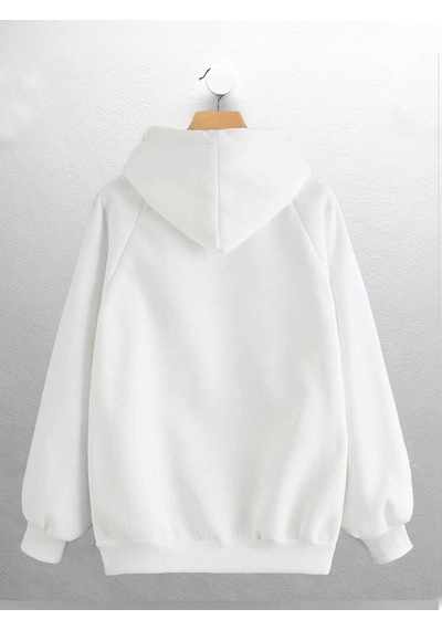 Macklin Unisex Kadın Erkek Lakrs Basket Baskılı Sweatshirt Beyaz Mck0808 Beyaz