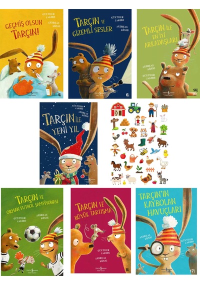 Tarçın Ve Arkadaşları 7 Kitap Dev Set - Sticker Hediyeli