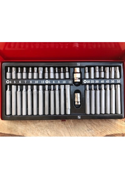 Mrm S2çelik 40parça Otomotiv Seti Bits Uç Seti Alyan Tork Seti Takımı