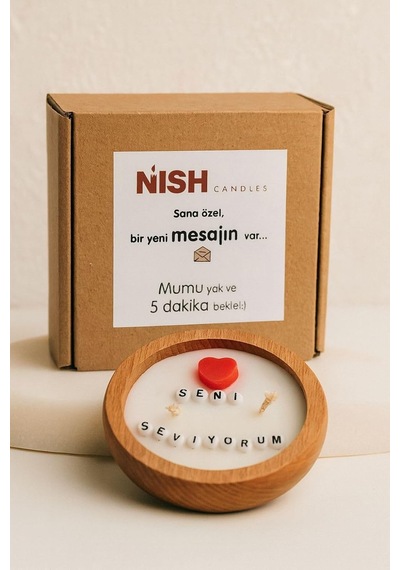 Gizli Mesajlı Mum Seni Seviyorum El Yapımı Soya Mum Ahşap Kasede, Çift Fitilli, Sevgiliye Hediye Seçeneği Çok Renkli Gizli Mesajlı Mum Seni Seviyorum El Yapımı Soya Mum Ahşap Kasede, Çift Fitilli, Sevgiliye Hediye Seçeneği Çok Renkli