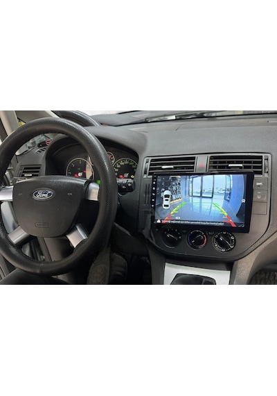 For-x Ford C-max 2004-2010 -9''android Gerçek 2+32 Gb / 4 Çekirdek 1.6ghz / Wıfı 5.0ghz / Bt 5.4-kablosuz Carplay-hd Kameralı 9"