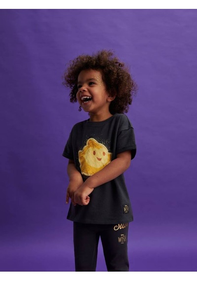 Lolliboomkids Yeni Sezon Yıldızlı Karakter Baskılı Fitilli Taylı T-shirt Alt Üst Takım Sırt Yazı Baskı Detaylı Koyu Bej Lolliboomkids Yeni Sezon Yıldızlı Karakter Baskılı Fitilli Taylı T-shirt Alt Üst Takım Sırt Yazı Baskı Detaylı Koyu Bej