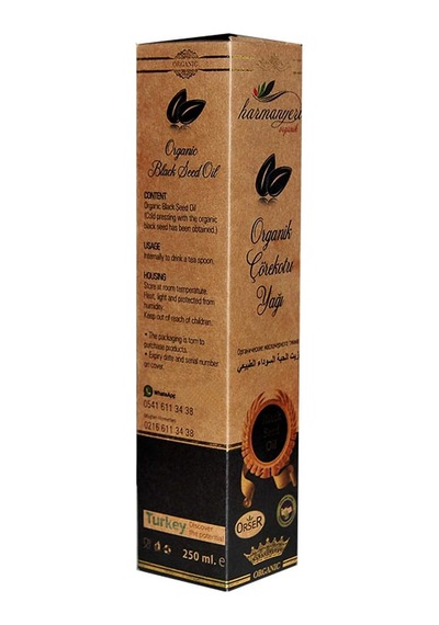 Organik Çörekotu Yağı 250 Ml 0.3 ML