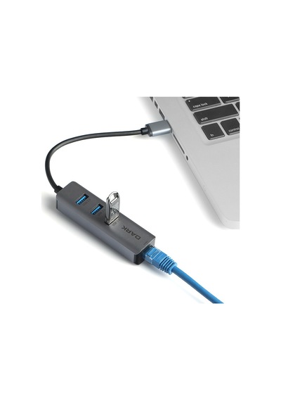 Dark Dk-Ac-USB332Gl Gıgabıt USB 3.0 Ethernet+3X USB Çoklayıcı