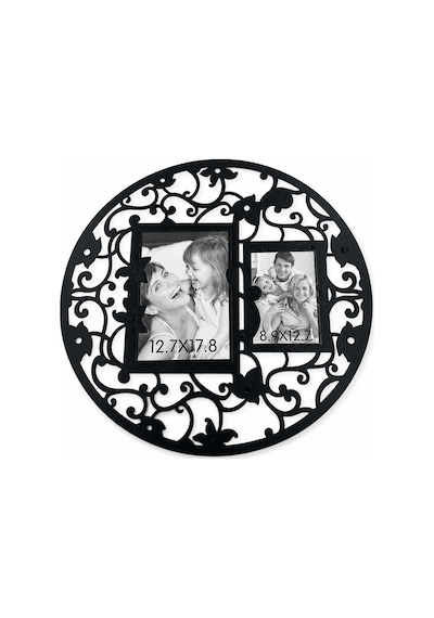 Siyah Oval Fotoğraf Çerçevesi Yapışkanlı Duvar Dekoru Büyük Ve Küçük Fotoğraf Çerçevesi Renkli