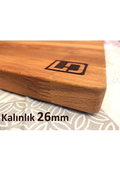 Limon Dekor Xxl Profesyonel Kesme Tahtası / Masif Kayın Ağacı / 56x30 Cm/ Çift Taraflı Doğrama, Et Steak Ve Sun Diğer