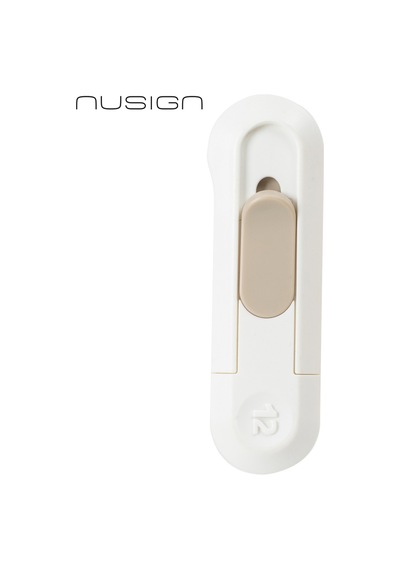 Nusıgn Mini Kesici Bıçak Otomatik Geri Çekmeli Güvenli Maket Bıçağı Beyaz