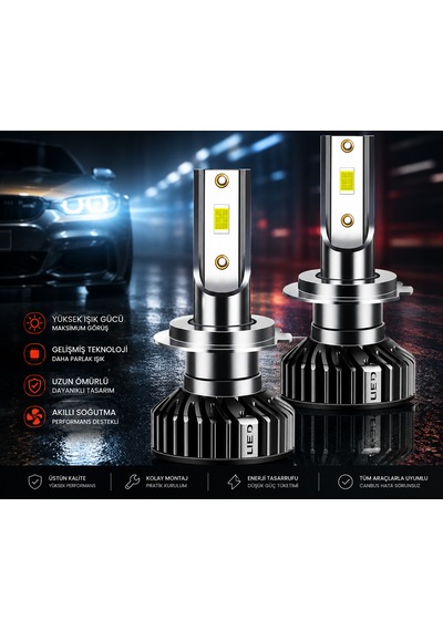 Apexi H3 Mini Led Xenon Far Ampul Seti 52w 8000 Lümen