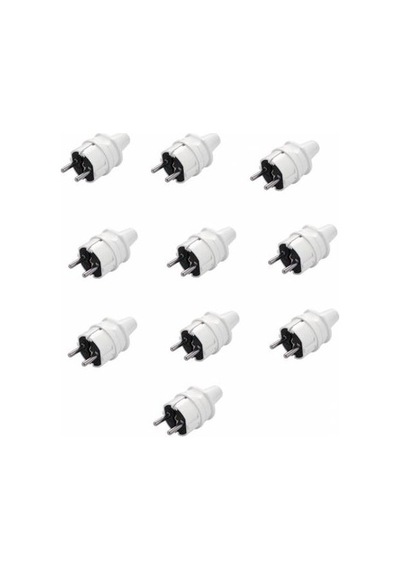Viko Erkek Fiş Topraklı 1X16A Düz Tip 10 Adet