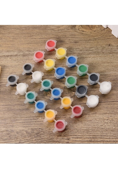 7 Ml 6'Lı Plastik Boş Boya Kutusu