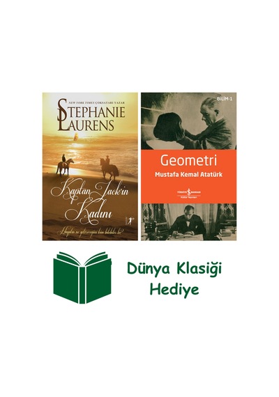 Kaptan Jack İn Kadını + Geometri + Dünya Klasiği Hediye