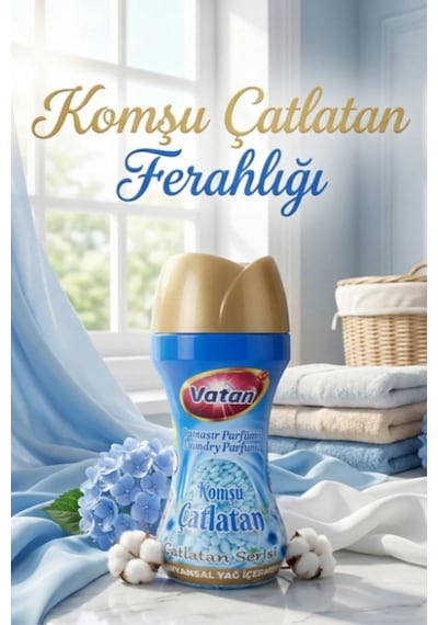 Vatan Granül Çamaşır Parfümü Ve Yumuşatıcı Komşu Çatlatan 210 Gr X 3 Adet 3'lü Set