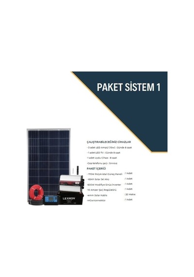 Aydınlatma-tv Paketi paket 1