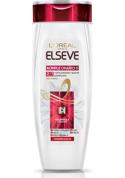 L'Oreal Paris Elseve Komple Onarıcı 5 2'si 1 Arada Yapılandırıcı Şampuan 520 ML