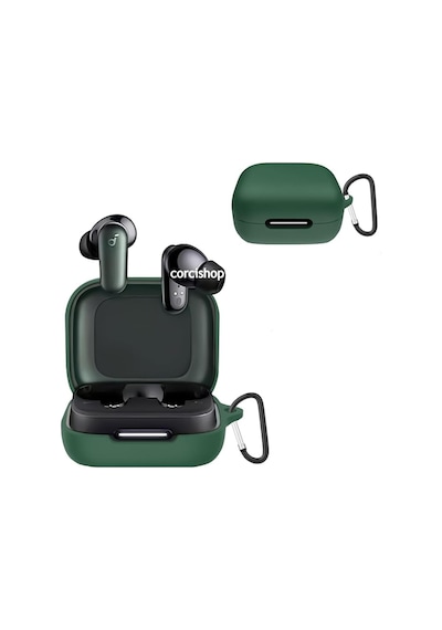 Soundcore R50i Nc / P30i Modeli Uyumlu Kılıf Askılı Mat Silikon Ürün Kulaklık Değildir Haki