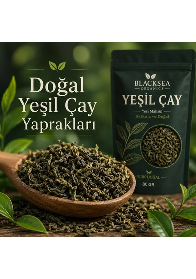 Blacksea Organics Yeşil Çay 80 Gr Yeni Mahsül Katkısız Ve Doğal