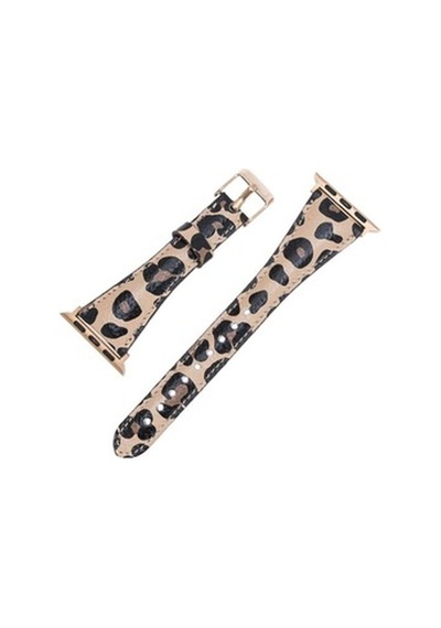 Bouletta Apple Watch Uyumlu Deri Kordon 42-44-45Mm Slim Leopar Ne