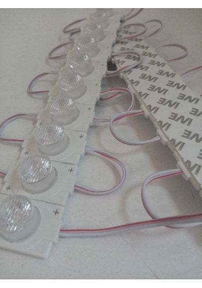 12 Volt 1.5 Watt Tek Mercekli Modül Led Beyaz (10 Adet)