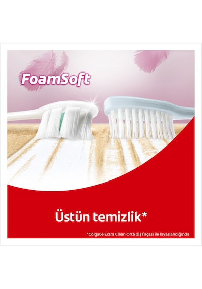 Colgate Optic White Kahve Çay ve Tütün Kullananlar için Diş Macunu 125 ML + Foamsoft Diş Eti Masajı Diş Fırçası