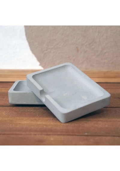 Natural Zen Beton Sabunluk Doğal Beton Görünüm El Yapımı