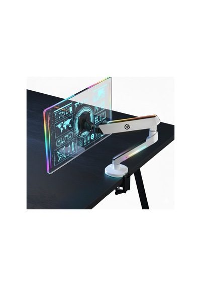 Npo Std54012hlw Elysium 27"-45" Profesyonel Gaming Rgb Amortisörlü Vesa Tek Kol Monitör Tutucu