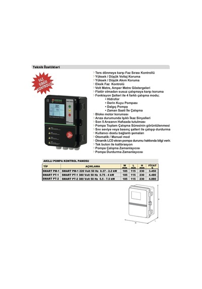 Sumak Predo Smart Pm-1 Pano 0,37-2,2 Kw 220v