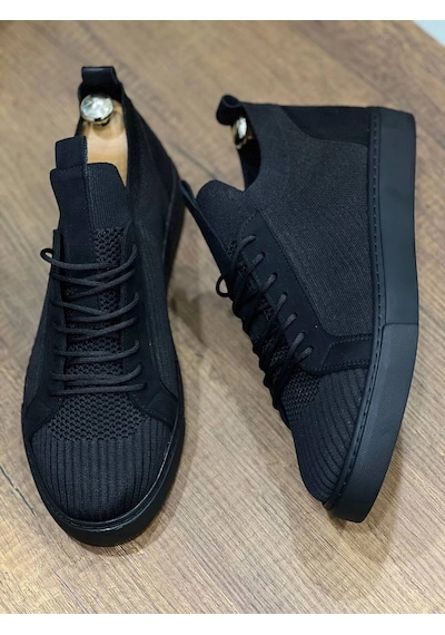 Kb-112 Kuback Siyah Siyah Tabantriko Bağcıklı Günlük Erkek Ayakkabı Siyah7