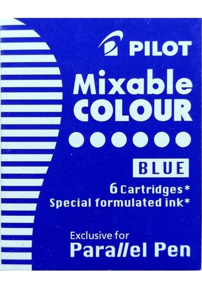 Pilot Parallel Pen Orjinal Kartuş Mavi 6 Adet Çok Renkli