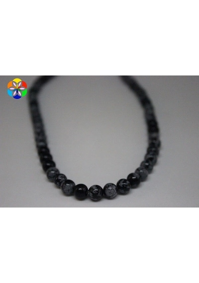 Kar Tanesi Obsidyen Taşı 6Mm/5 Adet