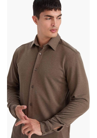Defacto Modern Fit Polo Yaka Pike Uzun Kollu Gömlek F0330ax25aubn595 Kahve-bn595 Defacto Modern Fit Polo Yaka Pike Uzun Kollu Gömlek F0330ax25aubn595 Kahve-bn595