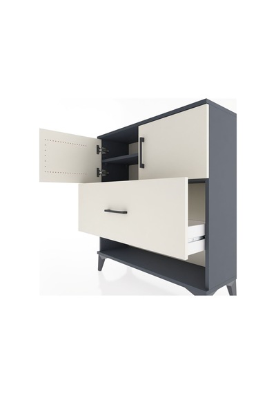 Arges Şifonyer 2 Raflı Tek Çekmeceli 2 Kapaklı 88x30x96 Antrasit-aytaşı Antrasit Arges Şifonyer 2 Raflı Tek Çekmeceli 2 Kapaklı 88x30x96 Antrasit-aytaşı Antrasit