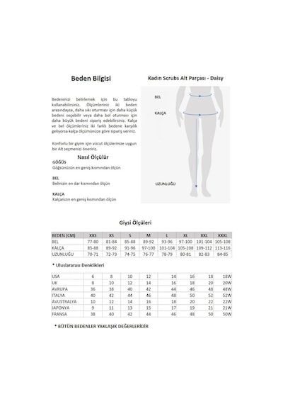 Daisy Medikal Giyim Scrubs Cerrahi Takım Doktor Hemşire Likralı Hastane Üniforması 001