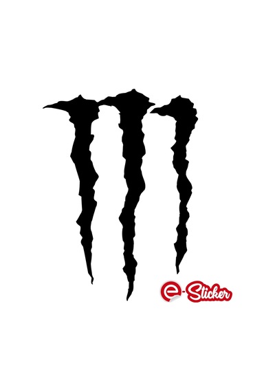 Monster Pençe Far Ve Cam Sticker