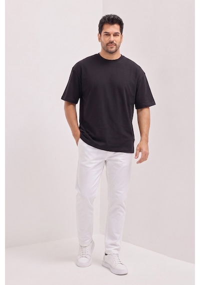 Ac&Co / Altınyıldız Classics Erkek Sıyah Pamuklu Nefes Alan Terletmez Oversize Fit Rahat Kesim Bisiklet Yaka Tişört SIYAH Ac&Co / Altınyıldız Classics Erkek Sıyah Pamuklu Nefes Alan Terletmez Oversize Fit Rahat Kesim Bisiklet Yaka Tişört SIYAH