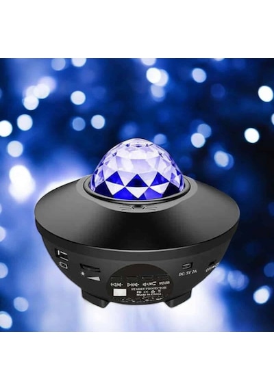 Yıldızlı Galaxy Led Projektör Gece Lambası Bluetooth Bağlantılı Ayarlanabilir Renk Ve Parlaklık Diğer