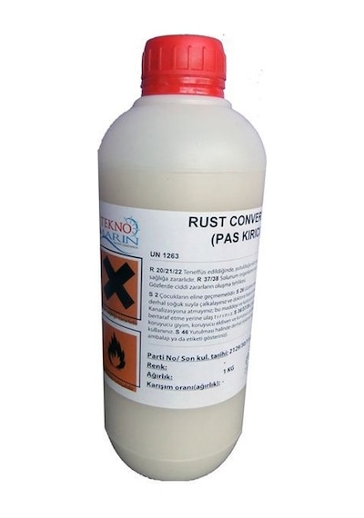 Teknomarin Rust Converter. Pas Dönüştürücü. Pas Kırıcı Astar. 1lt