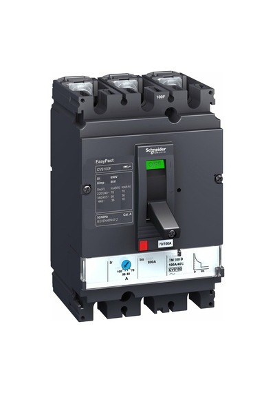 Schneider Lv510337 ,easypact Cvs100f 3-faz/100a/36ka %70 Ayarlı Termik Şalter