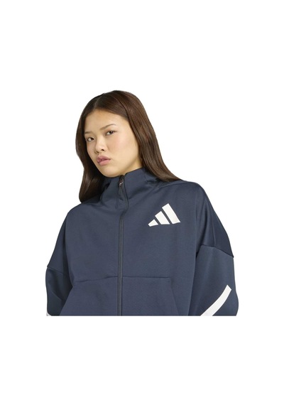 Adidas Z.n.e. Kadın Lacivert Kapüşonlu Ceket Lacivert