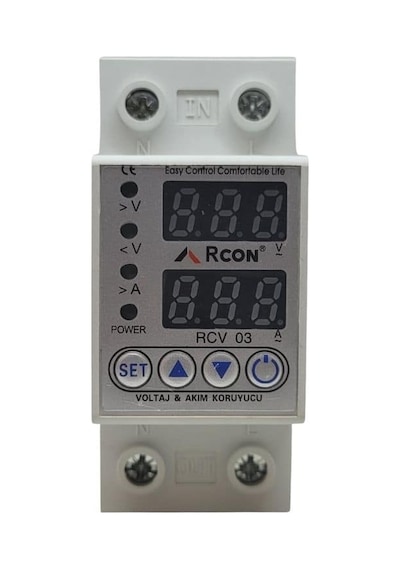 Rcon Rcv03 Akım Ve Voltaj Korumalı Monofaze 63a Sigorta