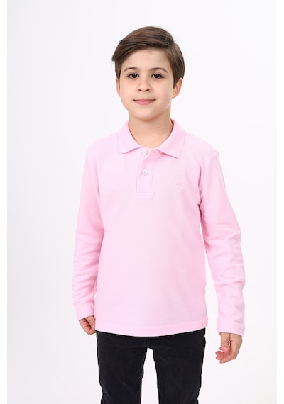 Toontoy Kids Toontoy Unisex Çocuk Nakışlı Tişört Açık Pembe