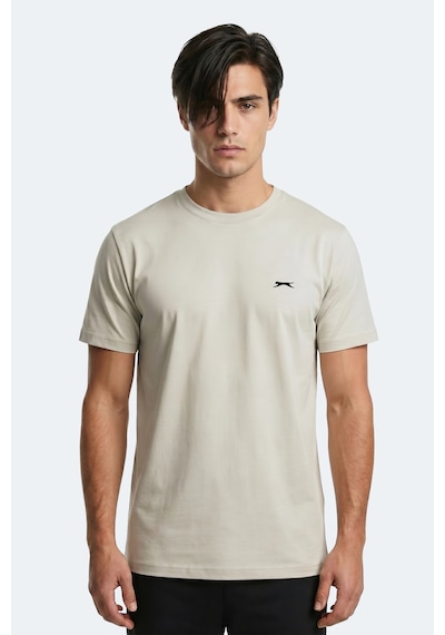 Slazenger Rosalva T Erkek Pamuklu Açık Gri Tişört
