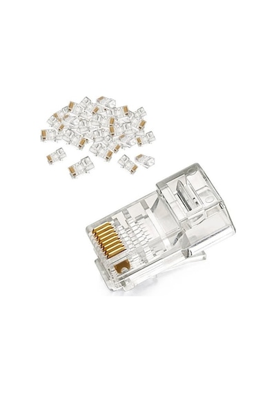 Network Pensesi Rj45 Rj11 Rj9 100 Adet Konnektör