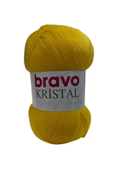 Kristal 5 Adet 100 Gram 5 Yumak Renk Kodu : 430 Sarı %100 Akrilik
