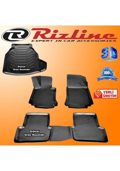Mercedes W204 3D Paspas+P.Set 3D Bagaj Havuzu 2007-2014 Arası N11.5425
