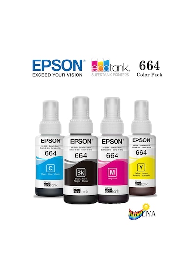 Epson 664 C13T664 L220 Multipack Şişe Mürekkep Seti