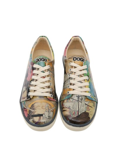 Kadın Vegan Deri Çok Renkli Sneakers - Ancient Tales Tasarım