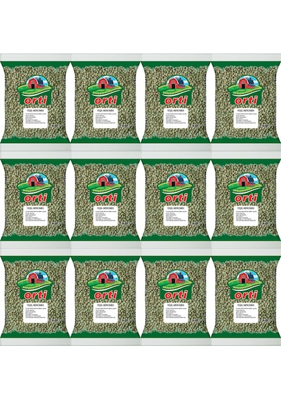 Orti Yeşil Mercimek 1 Kg. x 12 Adet